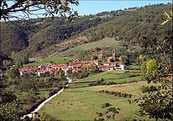 Skyline of Riocavado de la Sierra (Burgos)