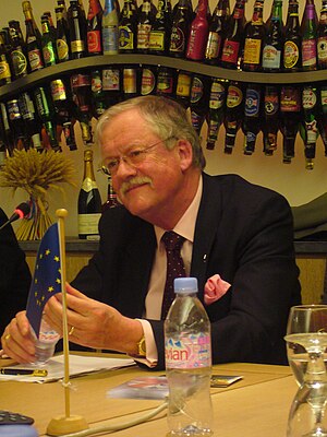 Picture of Roger Helmer MEP, speaking at the M...