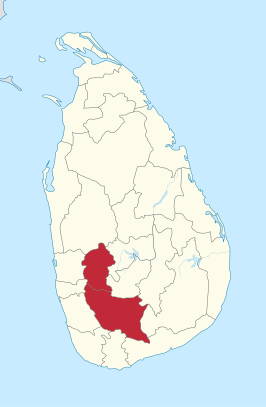 Kaart van Sabaragamuwa