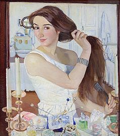 Zinaïda Serebriakova à la table de toilette, 1909