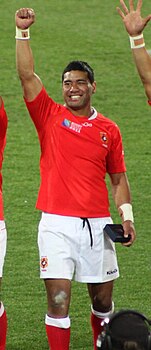 Пиутау после победы над Францией на чемпионате мира 2011 года
