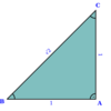 Triangle with "embedded" silver ratio