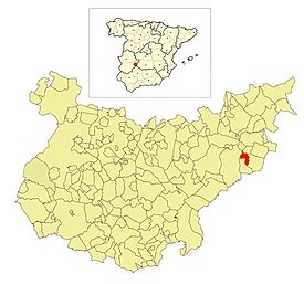 Localización del municipio de Peñalsordo en España y en su provincia