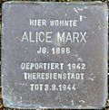 Stolperstein für Alice Marx (Goltsteinstraße 20)