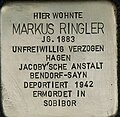 Stolperstein für Markus Ringler