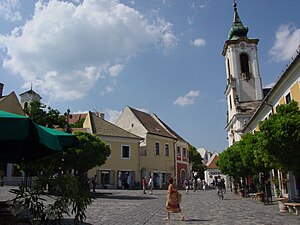 In der Innenstadt von Szentendre.