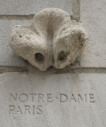 Morceau de la cathédrale Notre-Dame de Paris.