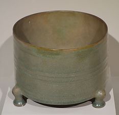 Pote trípode, Song del norte, a finales del siglo XI o comienzos del siglo XII, Museo de Arte de Cincinnati.