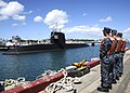 JS Mochisio arriving at Pearl Harbor on 21 June 2010.