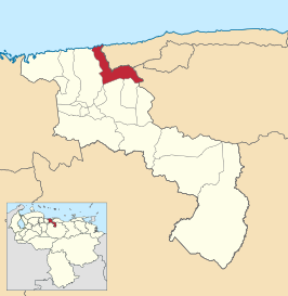 Locatie van de gemeente in Aragua