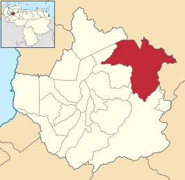 Locatie van de gemeente in Trujillo