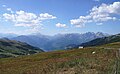 Vue en direction du col du Glandon depuis le col de la Madeleine