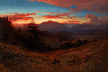 Sunset on Mount Diablo, 1877