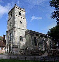 Church from the south, showing nave and south porch