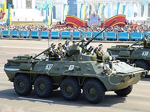 БТР-82А Вооружённых сил Казахстана. 7 мая 2015 года. Астана