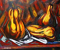 "Pumpkins", نقاشی رنگ روغن، ۲۰۱۲