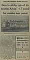 15 Temmuz 1941 tarihli Ulus gazetesinde "Türkiye Futbol Birinciliği" haberi.