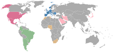 1998 world cup, Qualifying countries.png