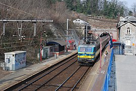 Arrivée d'un train en 2013.