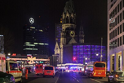 Julemarkedet ved Gedächtniskirche i timerne efter angrebet