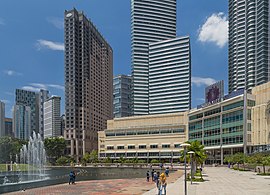 Suria KLCC, located between the Petronas Twin Towers.