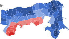 2020 New York State Assembly District 61 election by precint.svg