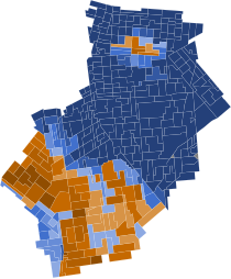 2022 New York's 9th congressional district election results map by precinct.svg