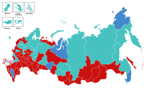 Second place by federal subject:

Kharitonov
Davankov
Slutsky 2024 Russian presidential election map - Second place.svg