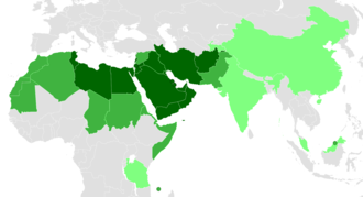 Arabic alphabet world distribution