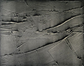 Aus großer Höhe, 2007, Schiefermehl, Marmorstaub auf Leinen, 70 × 100 cm