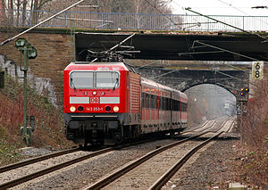 A Deutsche Bahn egyik vonata Németországban