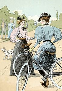 Bicycling costumes (1898)