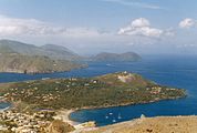 Blick von Vulcano auf die anderen Liparischen/Äolischen Inseln