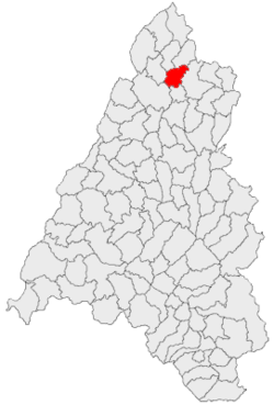 Location of Buduslău