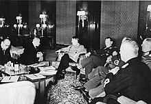 Hacha, Hitler and Goring meeting in Berlin, 14/15 March 1939 Bundesarchiv B 145 Bild-F051623-0206, Berlin, Besuch Emil Hacha, Gesprach mit Hitler.jpg
