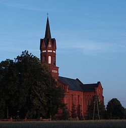 Parish church of St. Stanislaus, completed 1908.