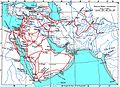 Rutas comerciales del Próximo Oriente Antiguo.