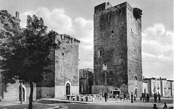 Le château sur une photo ancienne au début du XXe siècle.