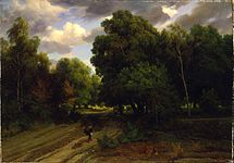 「フォンテーヌブローの森」,ミネアポリス美術館蔵,(1843年頃)