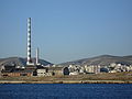 La cheminée de la centrale électrique de Keratsíni