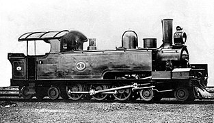 Locomotive NGR no. 1 with Ramsbottom safety valves and a smaller headlight