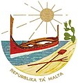 Das Staatssymbol Maltas von 1975 bis 1988