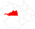 Localização do distrito do São Valentim no município.