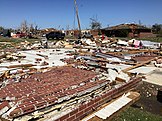 Tornado damage in Rolling Fork, Mississippi