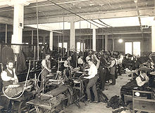 The interior of one of the Eaton's factories in Toronto, Canada Eatons Factory Interior.jpg