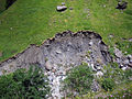 Erdrutsch bei Héas im Vallée du Gave de Héas