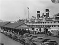 Quai d'embarquement à Montréal en 1947