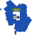 Flag map of the Province of Matera