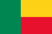 The flag of Benin