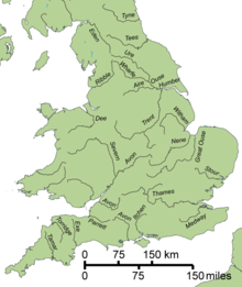 River Trent within England Gb4dot rivers England.png